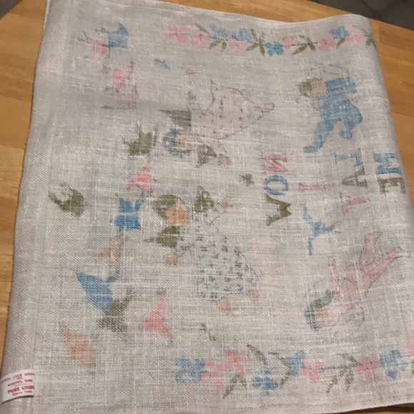 1950 Stevens Linen Bedtime Prayer Banner EUC - Picture 17 of 17